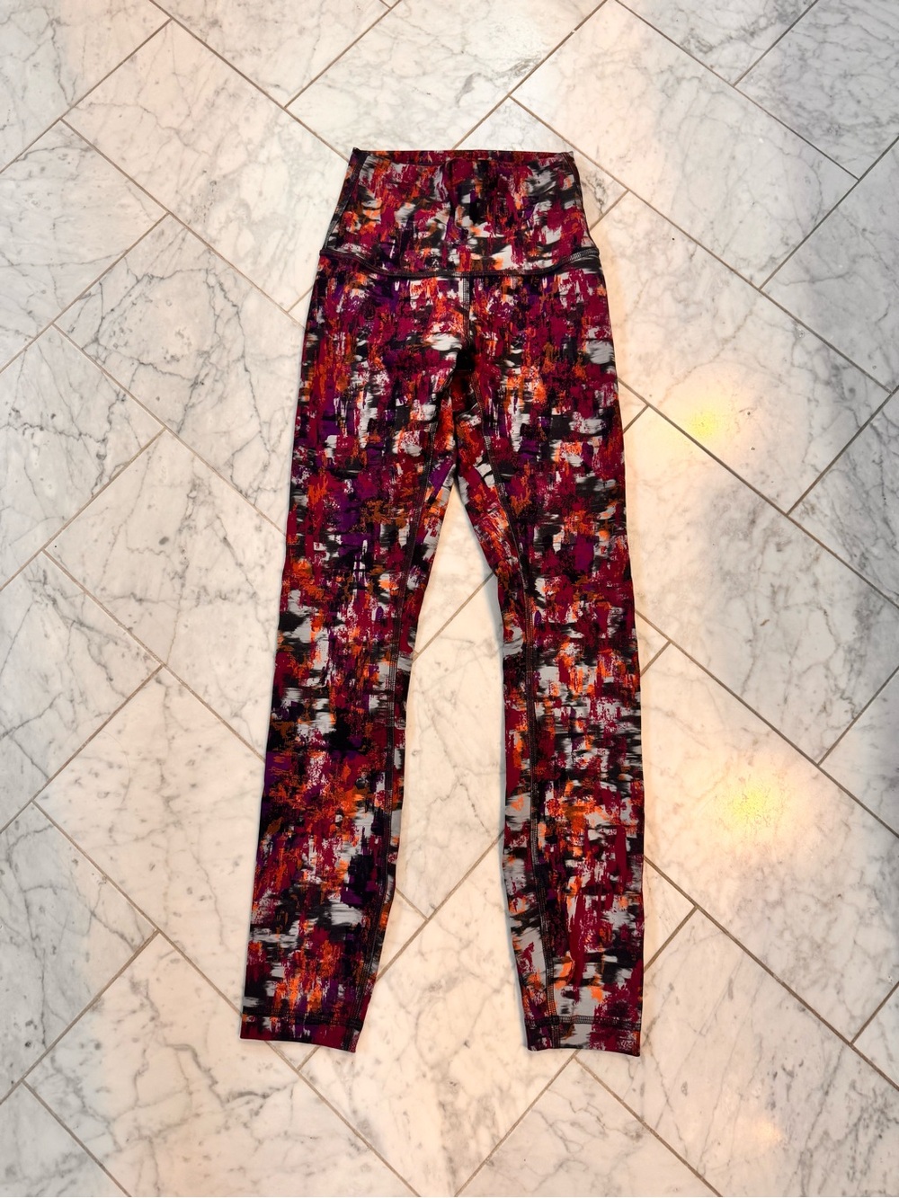 Lululemon Abstract Multi-Color High-Waist Leggings